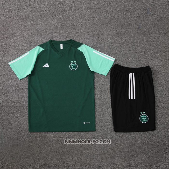 Chandal del Argelia 2023-2024 Manga Corta Verde - Pantalon Corto